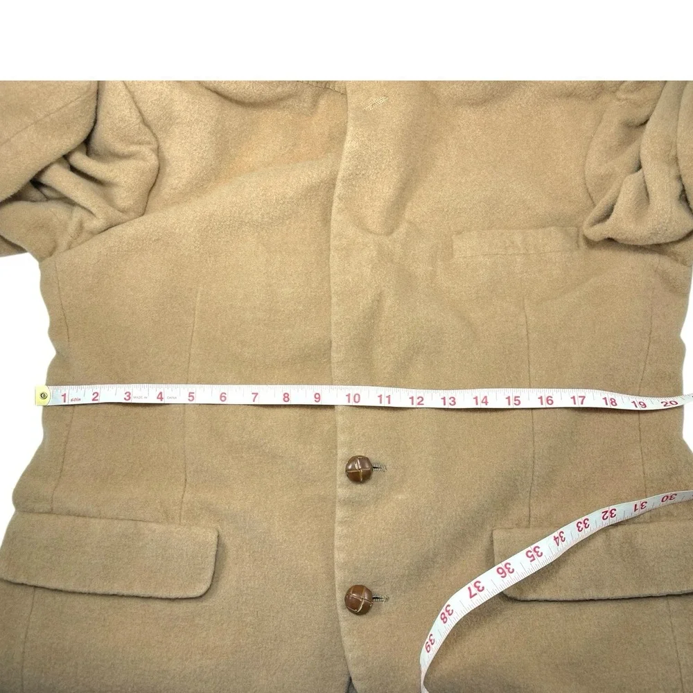 Bill Blass Tan‎ Camel Hair Blazer Sport Coat Jacket Vintage Old Money Preppy